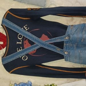 Dollhouse overalls -2 sizes available- 9 & 11